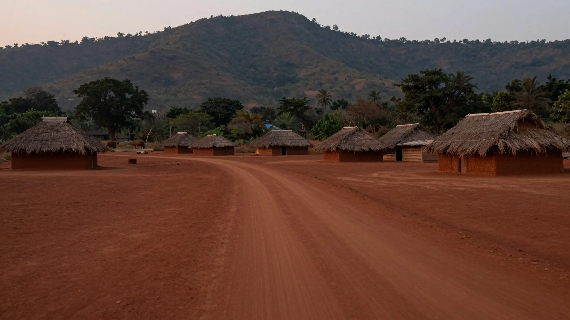 Ilustração: vila rural na região de Narayanpur, Chhattisgarh